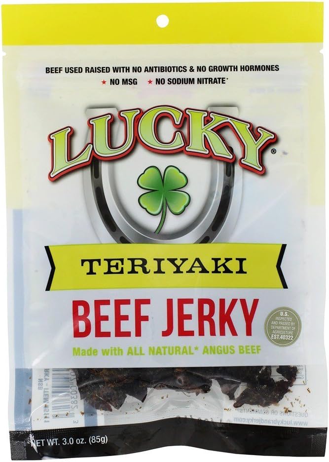 Lucky Beef Jerky - 3oz Slab (Teriyaki, 1 Pack)