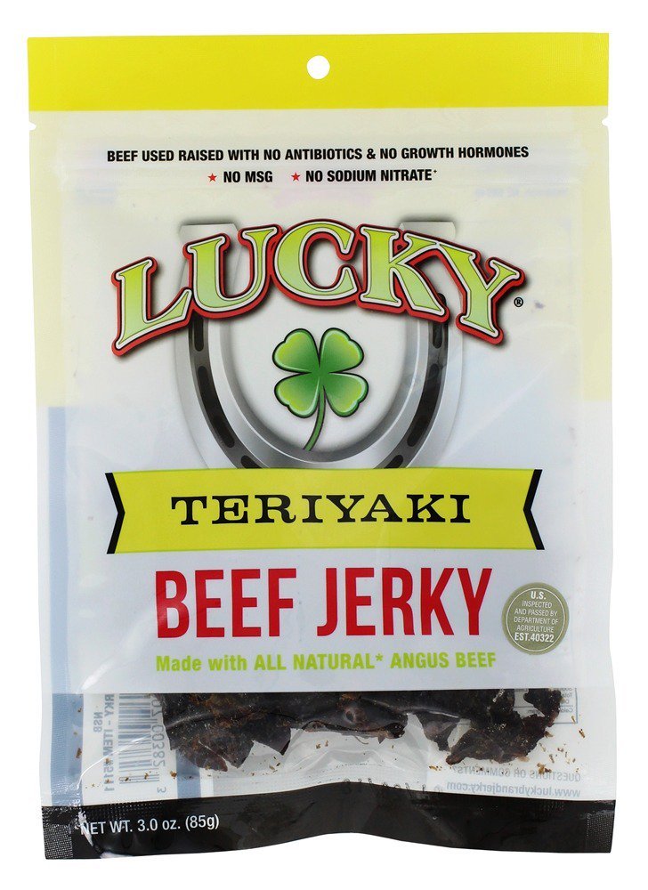 Lucky Beef Jerky - 3oz Slab (Teriyaki, 1 Pack)