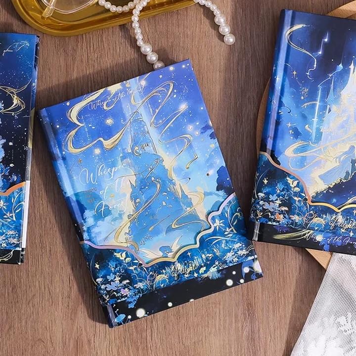 Image of Alokik Enterprise Whispers Of the Forest Luxury A5-256 Pages Vintage Fantasy Art Cover Hard Cover with Golden Accents Bohemian Style Personalized Notebook for Scrapbooking and Journaling Diary for Best Gift