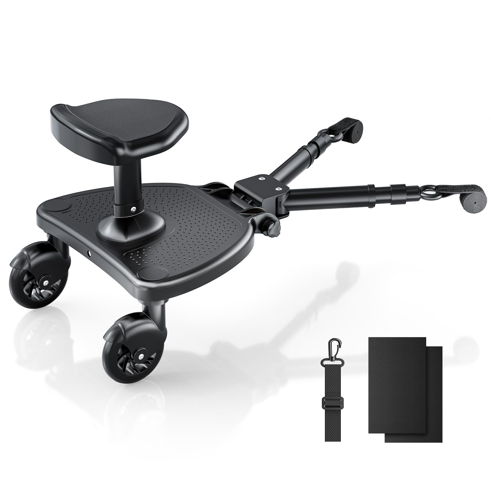 Silla de paseo universal, con asiento ampliado, para todos los cochecitos, para niños de 2 a 6 años, capacidad de carga de 25 kg