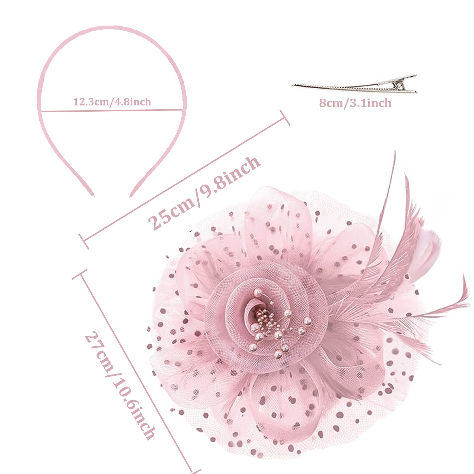 Oenothera Wedding Hats and Fascinators, Cocktail Tea Party Headwear, Fasinators Weddings - Image 2