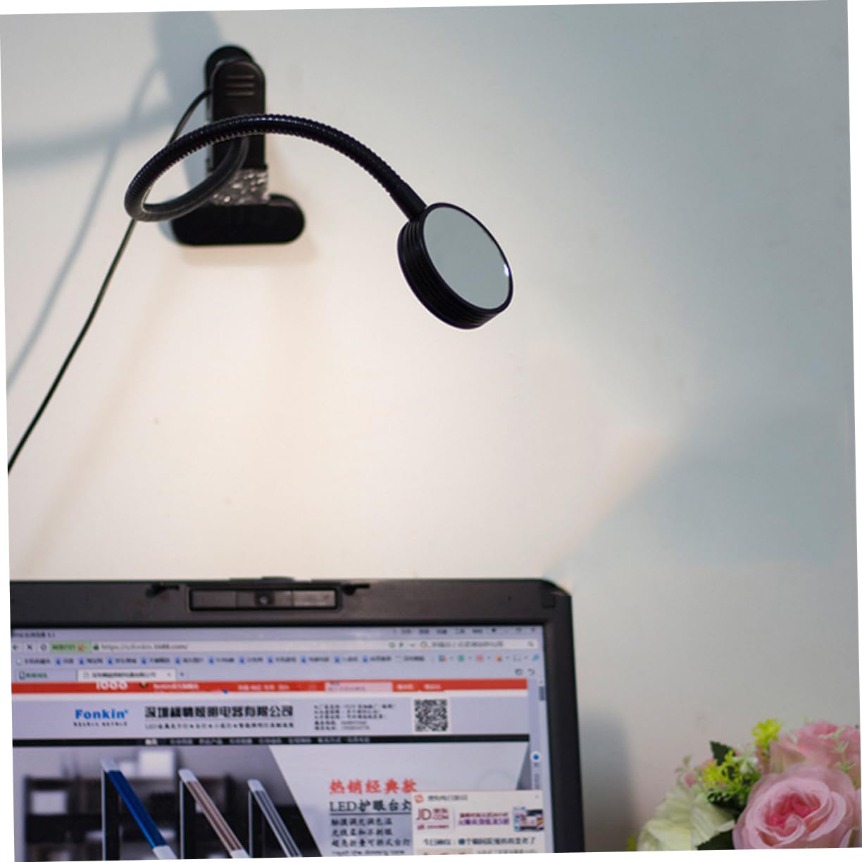 ORFOFE Clip-on Bed Light Dimmable Lamp Book Reading Clip Light Bedside Reading Lamp Headboard