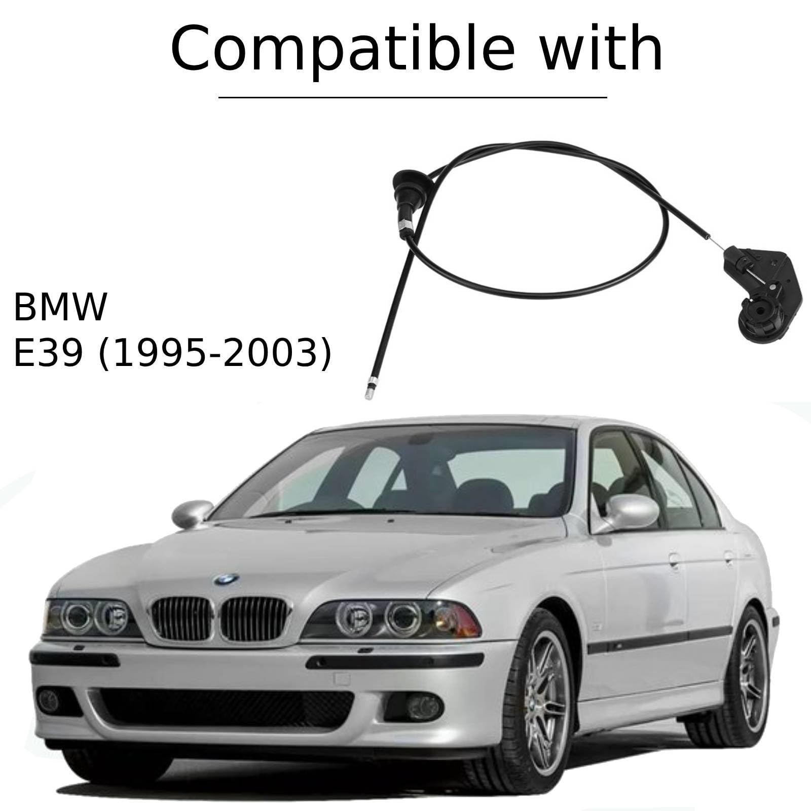 Twowinds Câble Capot Compatible avec BMW Serie 5 E39 (1995-2003)