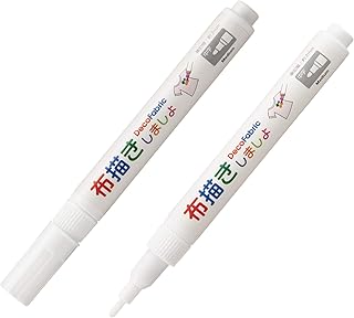Amazon Co Jp ホワイト 布描き用ペン 絵具 裁縫材料 ホビー