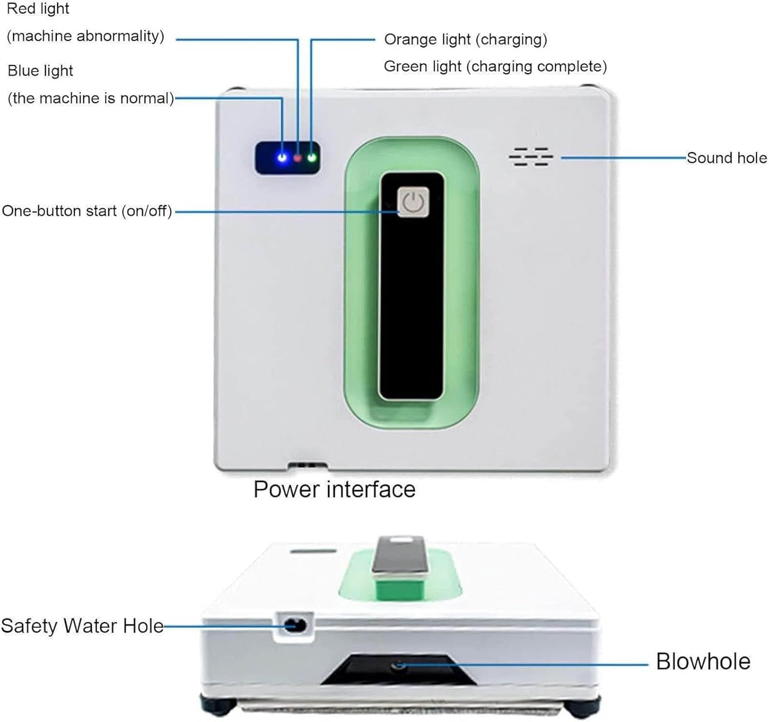 AlfaBot X8 窓拭きロボット 窓掃除ロボット【双方向自動スプレー】窓