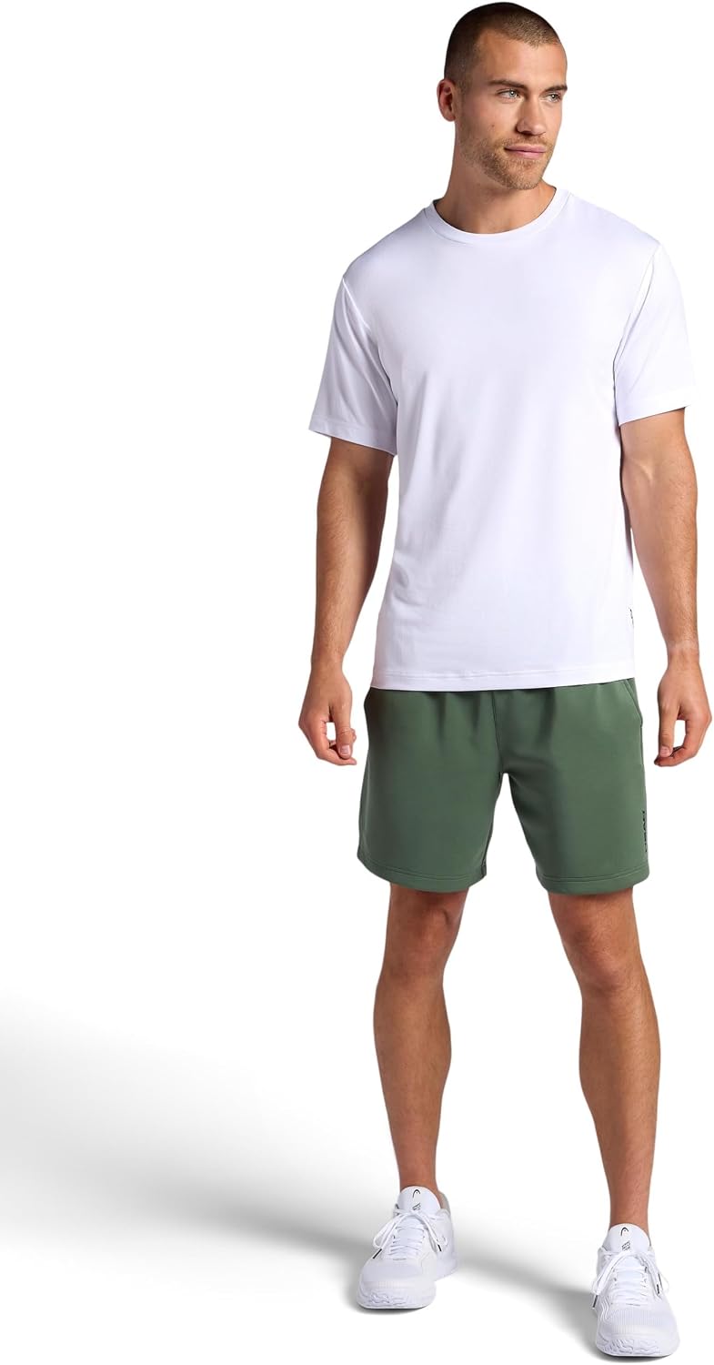 Head Men's Elevate Essence Short, Standard Fit, 7” Inseam, Stretch Midweight Micro Pique Scuba Material