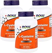 [海外直送品]３本セット Now Foods 社 （アメリカ製）ナウフーズ L-システイン 500mg 100タブレット