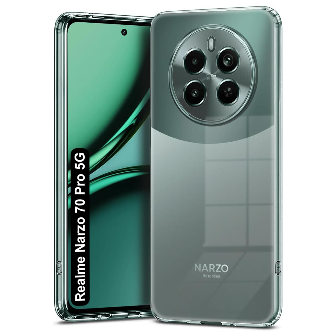 Fashionury Shockproof Crystal Clear Back Cover Case for Realme Narzo 70 Pro 5G | Raised Bumps for Camera & Screen Protection | Transparent Back Cover Case for Realme Narzo 70 Pro 5G Fashionury Shockproof Crystal Clear Back Cover Case for Realme Narzo 70 Pro 5G | Raised Bumps for Camera & Screen Protection | Transparent Back Cover Case for Realme Narzo 70 Pro 5G