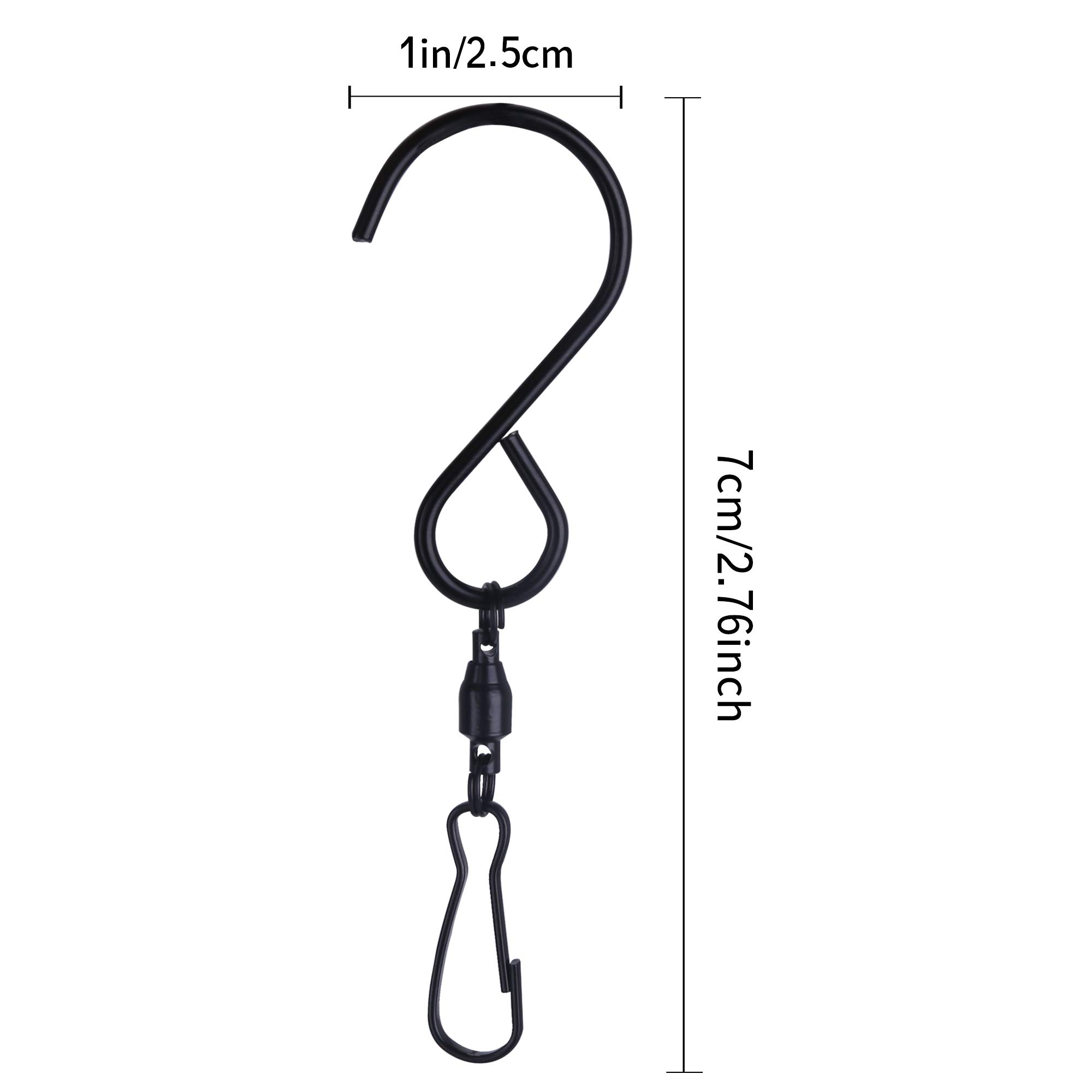 10 Stück Drehhaken Edelstahl - Für Windspiele, Drachen & Garten-Deko