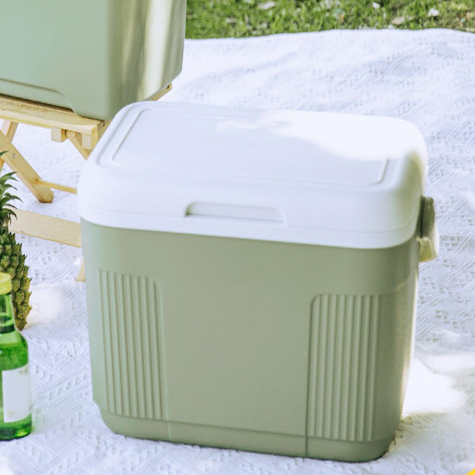 Cooler Turystyczny 13,8 L Duża Pojemność, Szczelna, Z Uchwytem | Twarda skrzynka chłodnicza na Outdoor, Kemping, Wędkarstwo, Tailgating, Wędrówki, Plażę, Podróże,