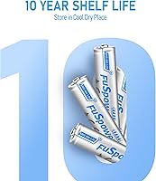 Vista 6 de Paquete de 16 pilas AAA, pilas alcalinas triple A de 1,5 V 1200 mAh de larga duración AAA a granel de 10 años de vida útil