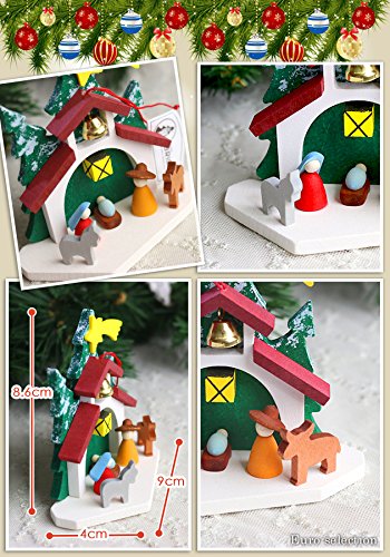 Amazon.co.jp: クリスマスツリーの飾り オーナメント 聖なる教会