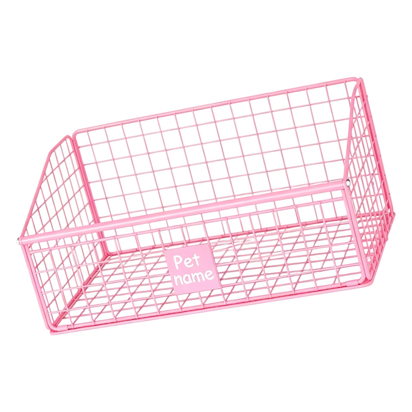 Nucelit Modern Dog Item Storage Container in Black or Keeps Area Tidy and Organized Metal Frame 41.9x21.6x27.4cm Easy Clean Pet Planner