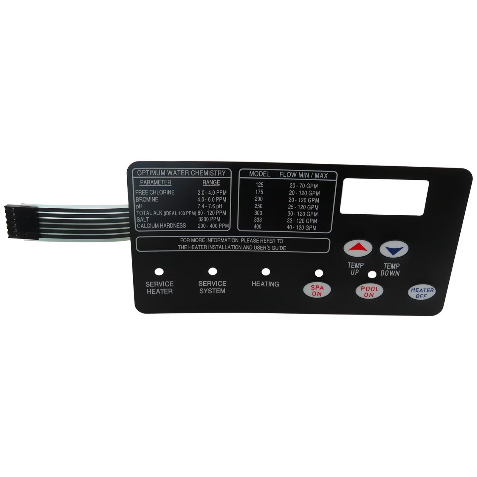 Bedaily US New Replacement for Pentair 472610Z Switch Membrane Pad Replacement for Mastertemp Pool and Spa