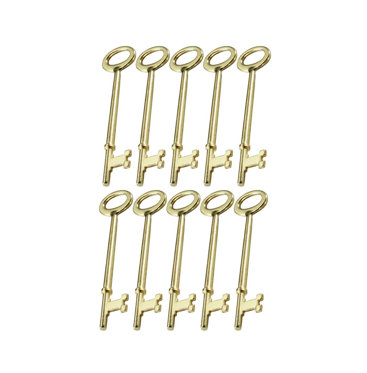 Lucky Line Skeleton Key 1 Flat 1 Notch Tip, 2 Pack, Combo (87202)