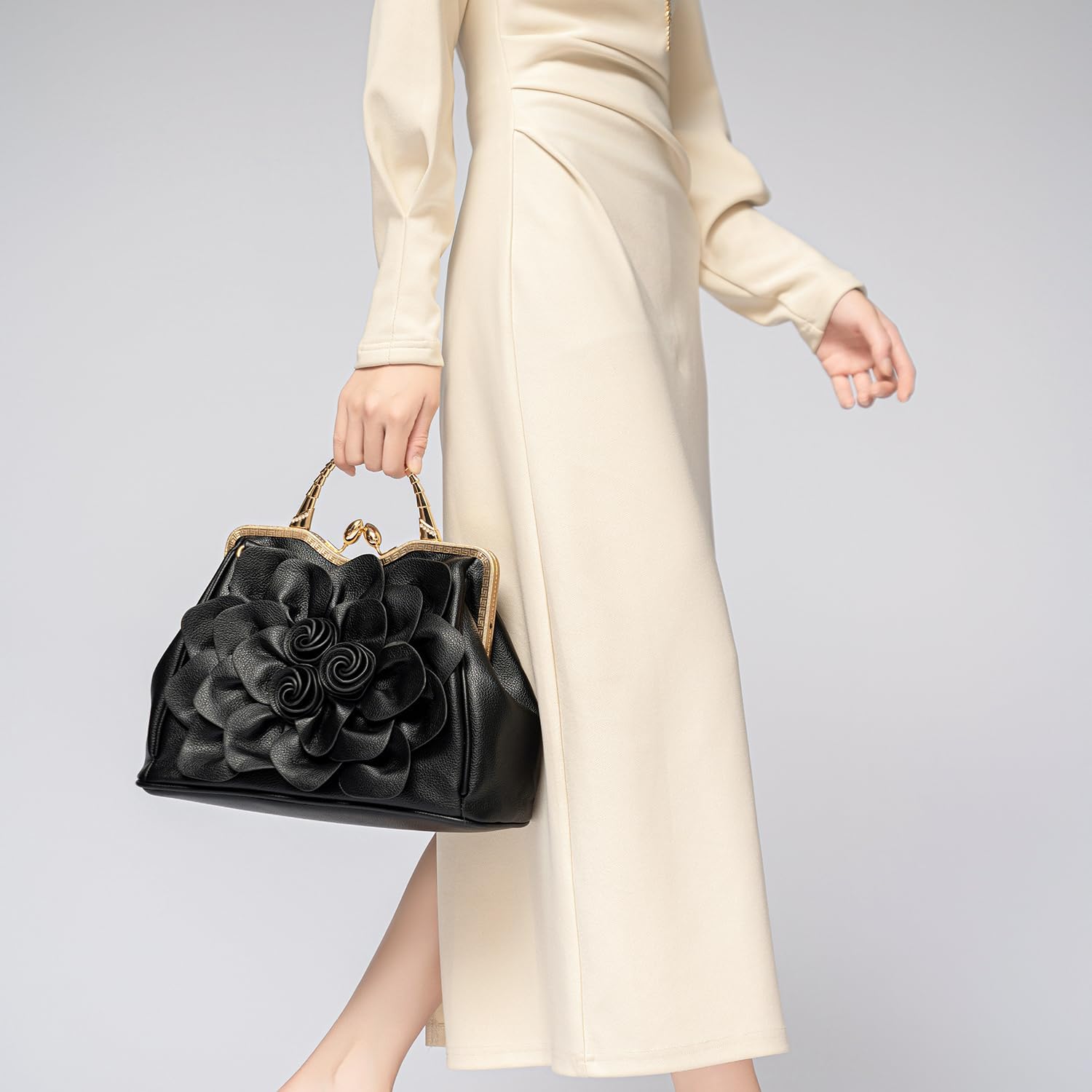 SUNROLAN Women's Evening Clutches Handbags Formal Party Wallets Wedding Purses Wristlets Ethnic Totes Satchel - Image 2