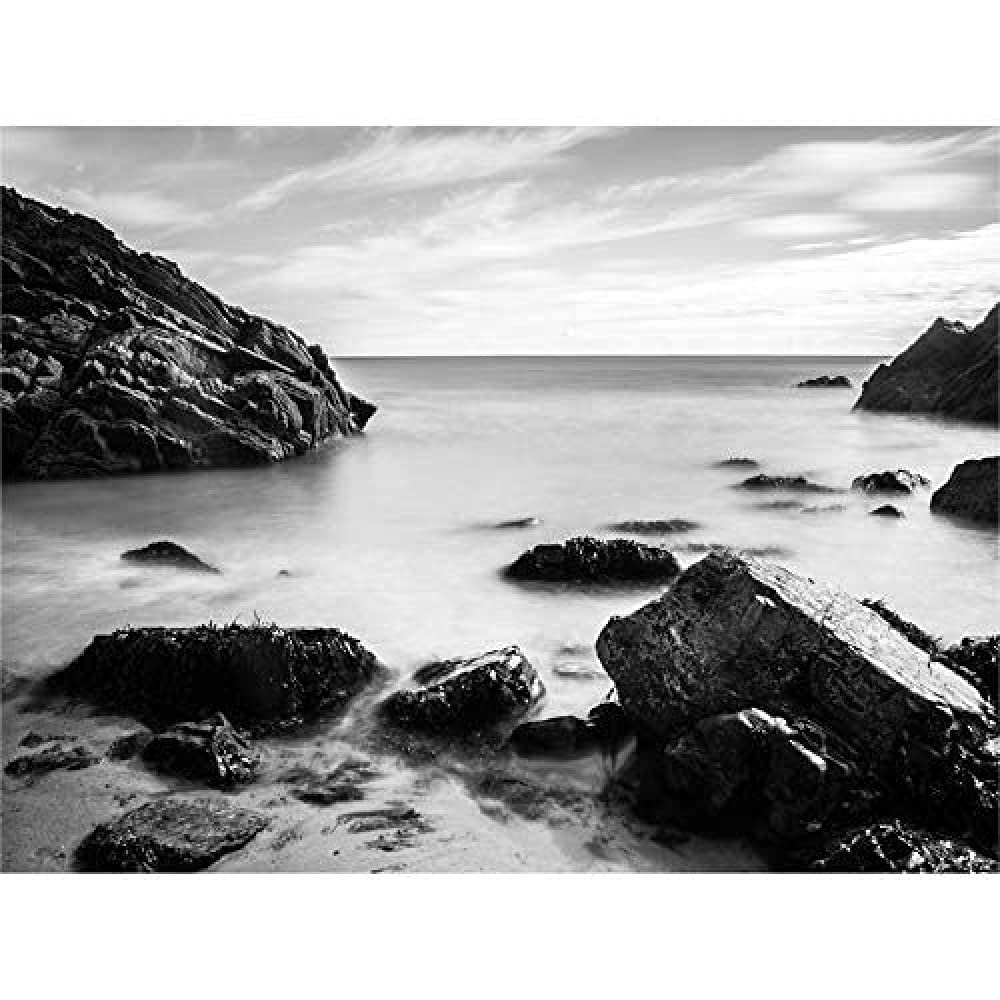 Marloes Wales Rocky Coast BW Wall Art Print
