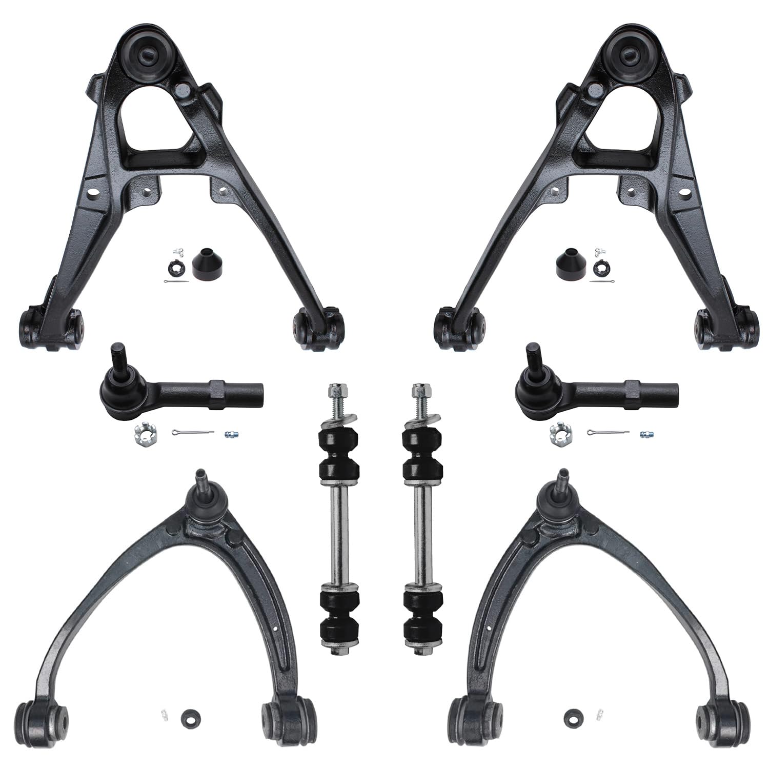 Detroit Axle - 8pc Front End Kit for 2007-2013 Chevrolet Silverado 1500