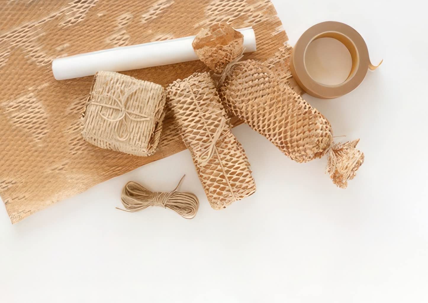 papier d'emballage nid d'abeille 50cmx50 mètres (25m²) matériel d'emballage papier rouleau matériel de remplissage rouleau d'emballage papier kraft pour déménagement emballages