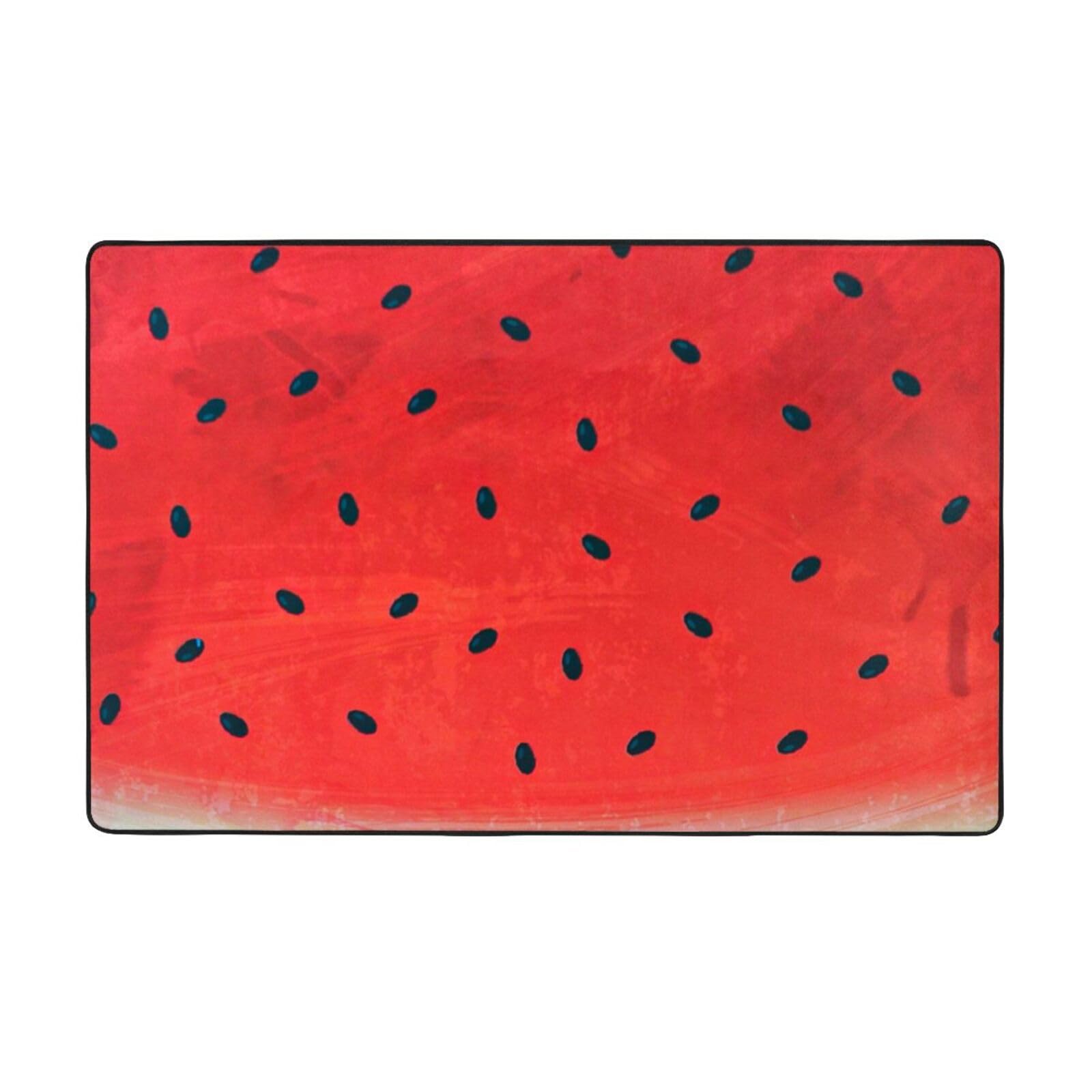 Grand tapis doux pastèque rouge de haute densité pour décoration d'intérieur chic