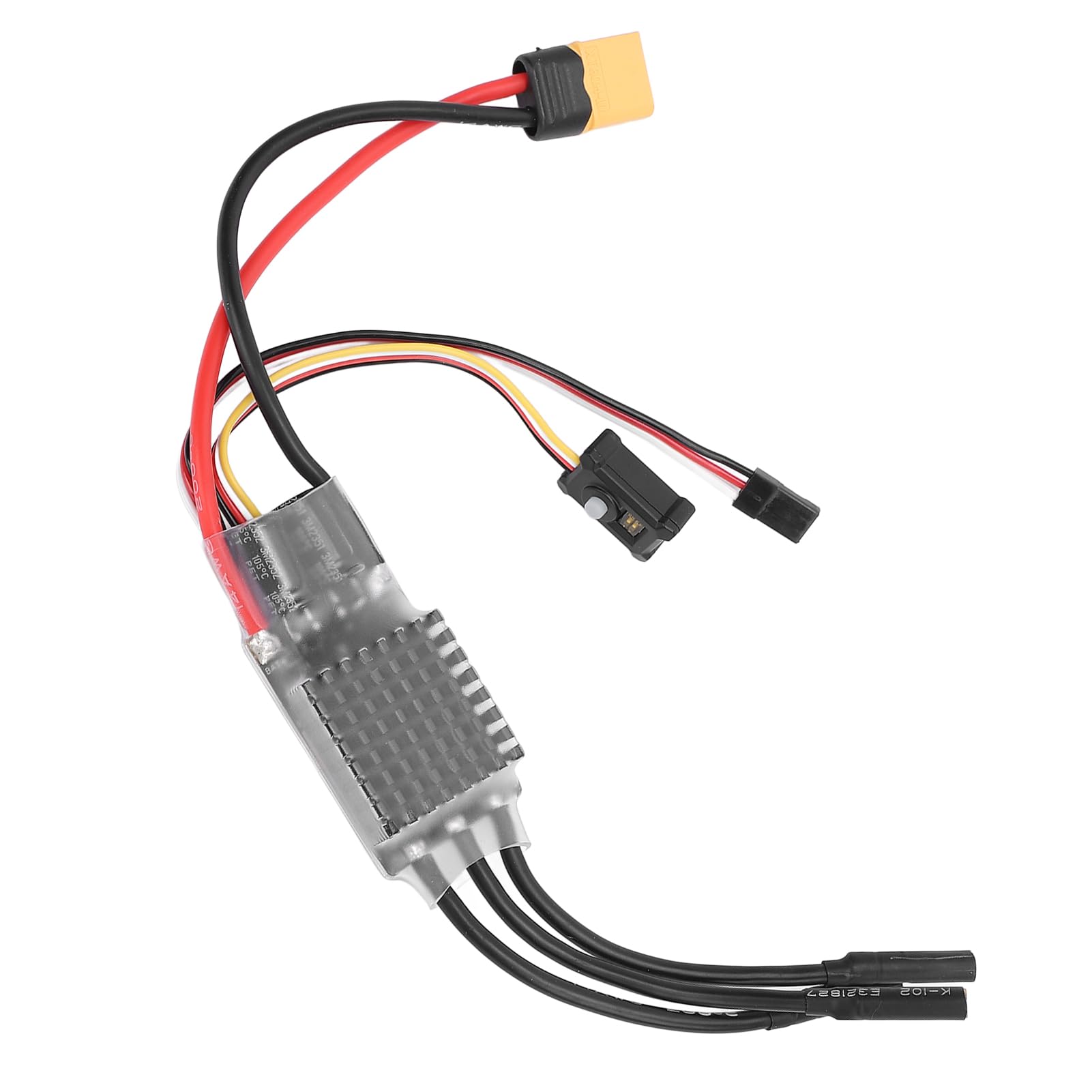 Keenso Gąsienica RC ESC, PCB Metal Bezszczotkowy ESC 80A 2 6S Lipo z Oprogramowaniem AM32 i Regulowanym BEC 10A, dla 1 8 Samochodów Gąsienicowych RC Wspinaczka Samochodowa Model Statku