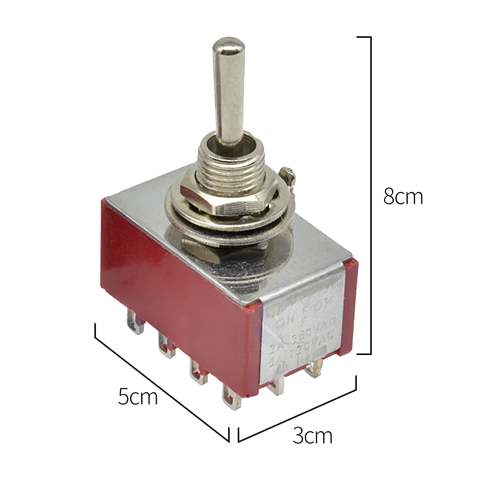 100pz Interruttore A Levetta Mini Bloccaggio 3 Pin 3 Posizioni - Foto 4