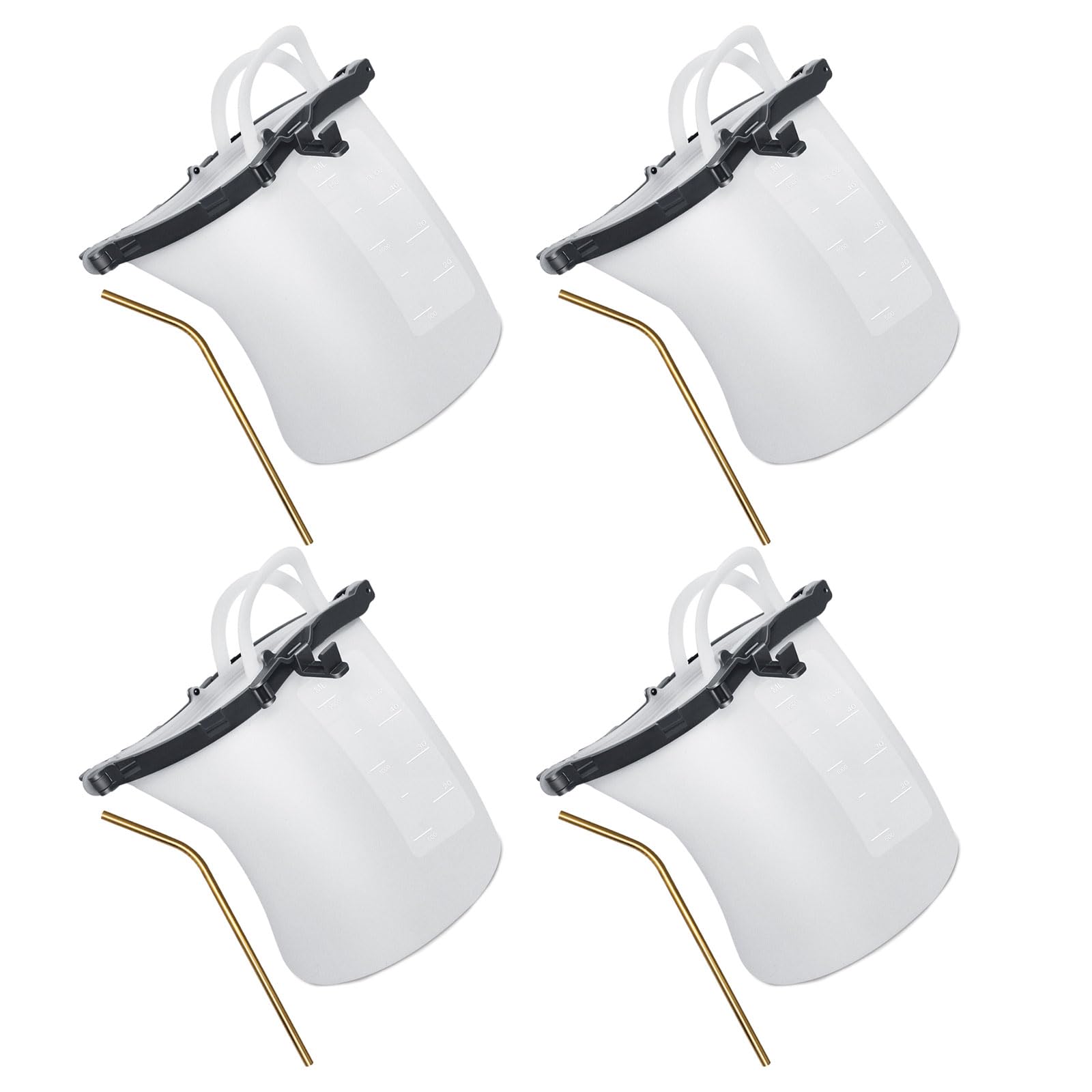 Tsophreniq Silicone Drinking Pouches with Handle Leakproof Straw Insulated Beverage Storage Bag for Picnics Camping Sports Event Leak Proof Party Drink Pouches