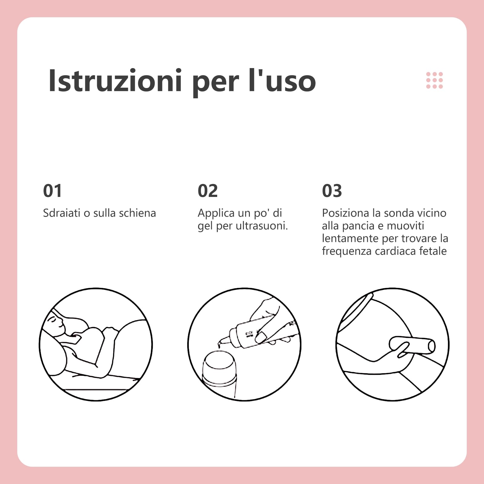 JL-Hearing Gel per ultrasuoni fetale Doppler, Accessori per fetale Doppler, facile da usare a casa, Contiene 30 ml di gel