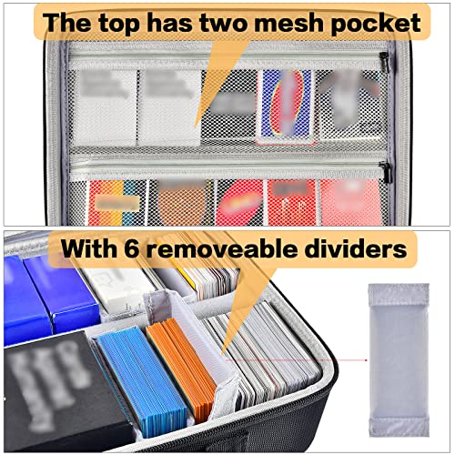 Allprimo Trading Card Case Storage Box For 2700+ Cards, Baseball Card Holder Case Compatible With Topps Sports Cards #TOP3