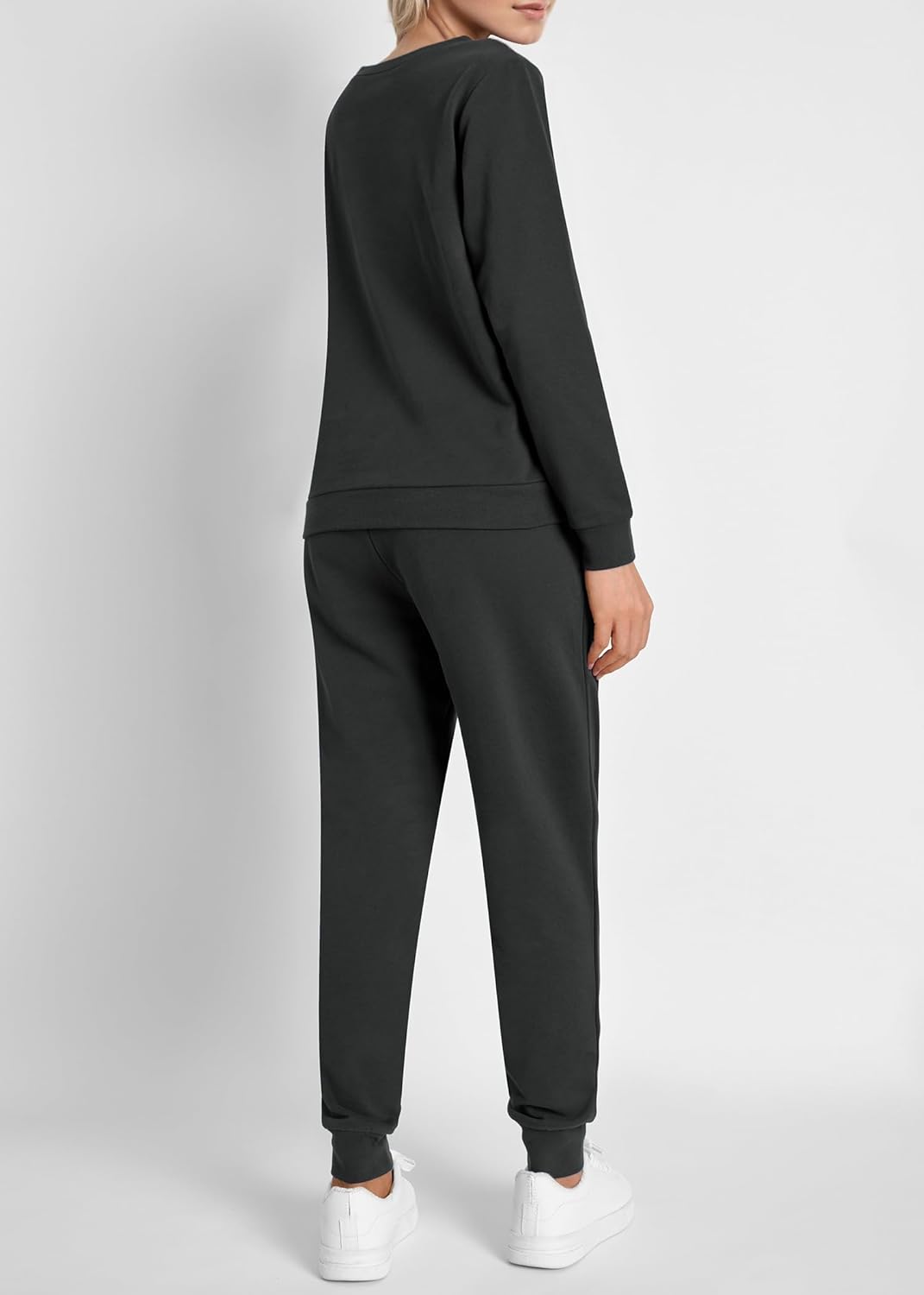 Weintee Women's Petite Jogging Set Pullover Sweatshirt and Sweatpants 2 Piece Sweatsuits - Image 3