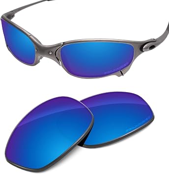 عدسات بديلة للأداء متوافقة مع Oakley Juliat Polycarbonate Polarized Eched-Sky Blue