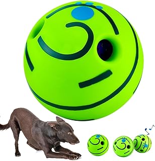 Amazon Brand- Zunax Giggle Ball For Dogs, Interactive Dog Toy Ball, Dog Squeaky Ball With Funny Sounds, Indestructible Dog Toy For Boredom and Anxiety For Small Medium And Large Dogs