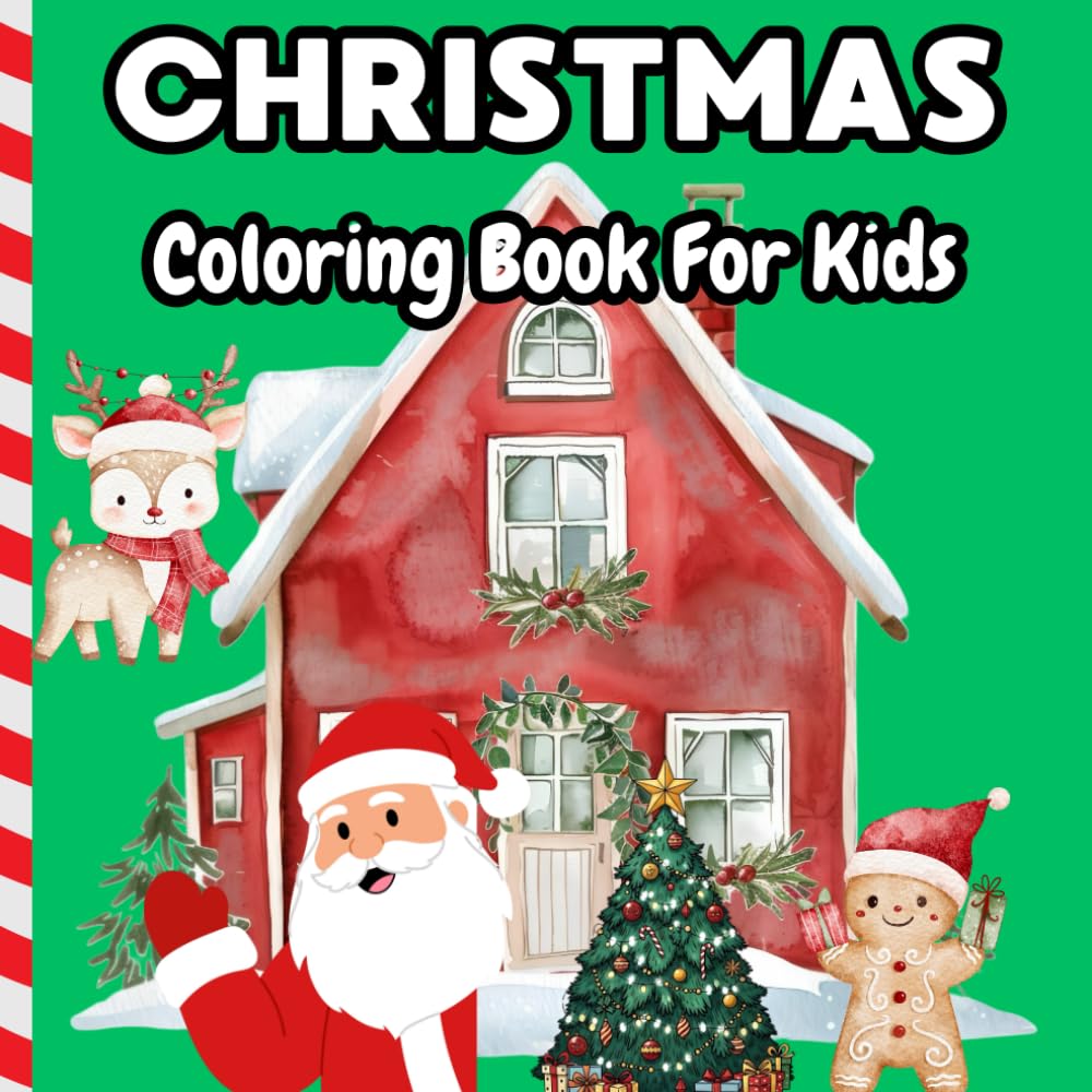 Christmas Coloring book For Kids: A Simple and Easy Christmas Coloring Book for Kids