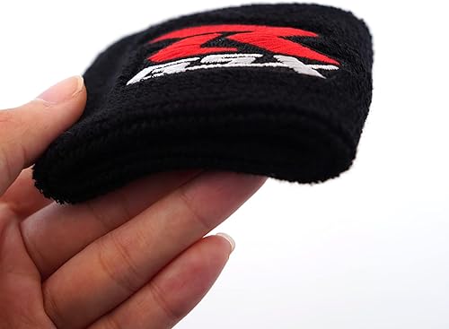 Miniatura 5 de MOWOK Se adapta a Suzuki GSXR 600 GSX-R 750 1000 1100 1500 1300 Hayabusa Líquido de Freno Delantero Depósito de Aceite Cubierta Calcetín