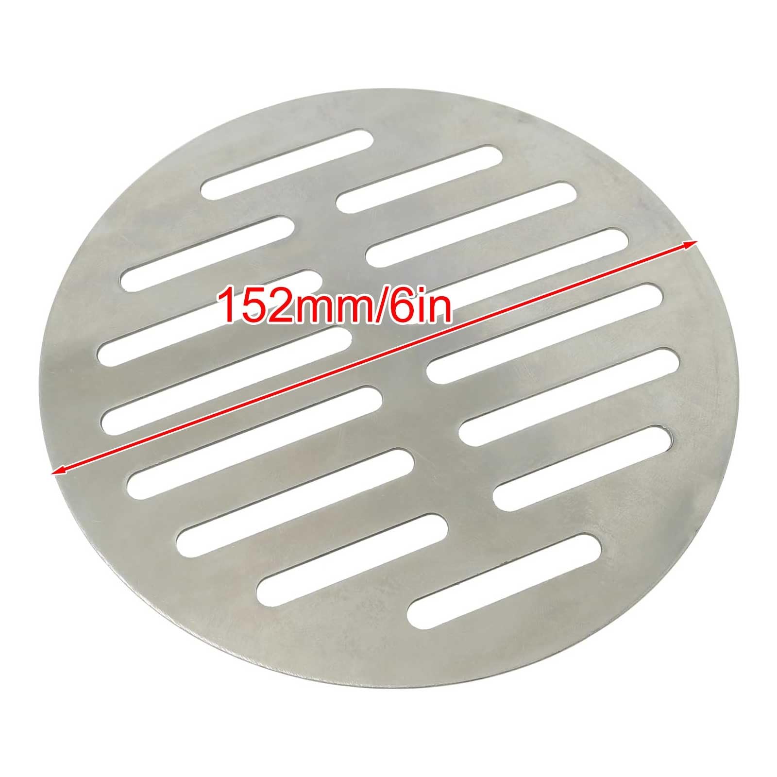 Genérico Rejilla de desagüe Redonda de Acero Inoxidable para Ducha, baño, Cocina, Garaje y Exteriores. Duradera y Resistente al óxido.