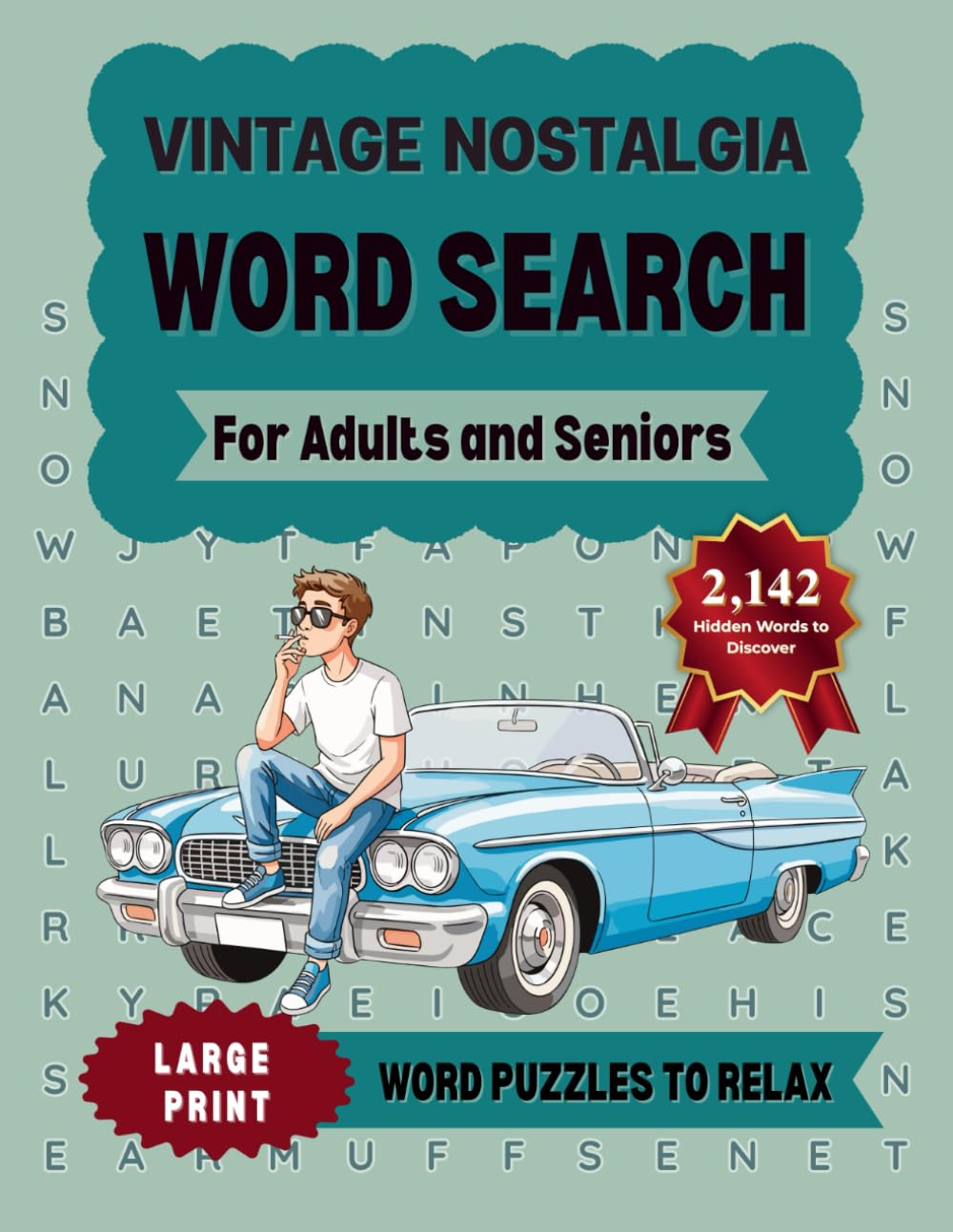 Vintage Nostalgia Word Search for Adults and Seniors: Mindful Words Inspired by Memories and the Past