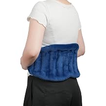 Microwave Heating Pad for Lower Back, Waist, Periods Cramps Pain Relief - Wearable Microwavable Heating Pads Heating Pad with Flax Seed for Hot & Cold Therapy, Unscented Heat Pack Navy Blue