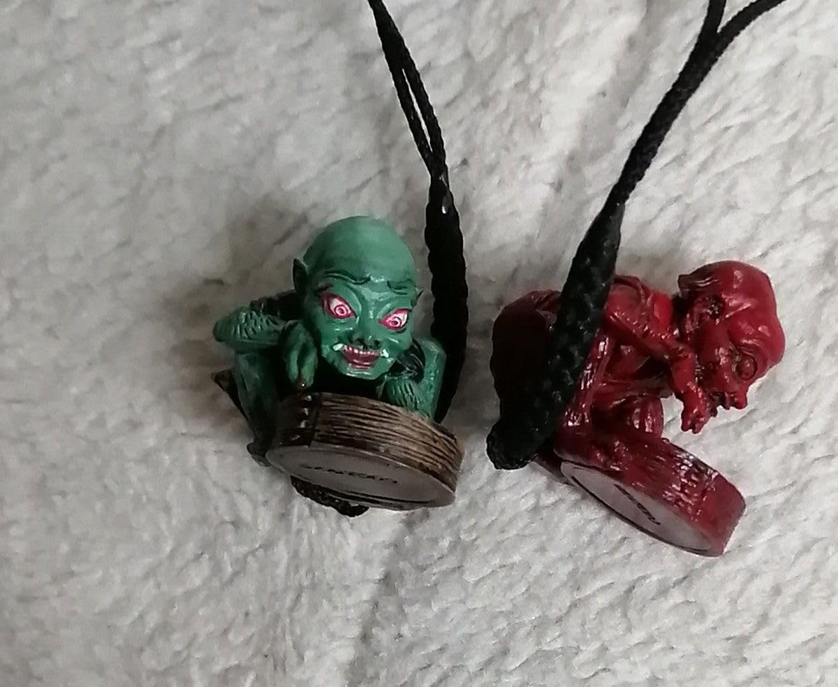 Amazon.co.jp: 海洋堂妖怪根付陽の巻 小豆洗い2点セット : おもちゃ