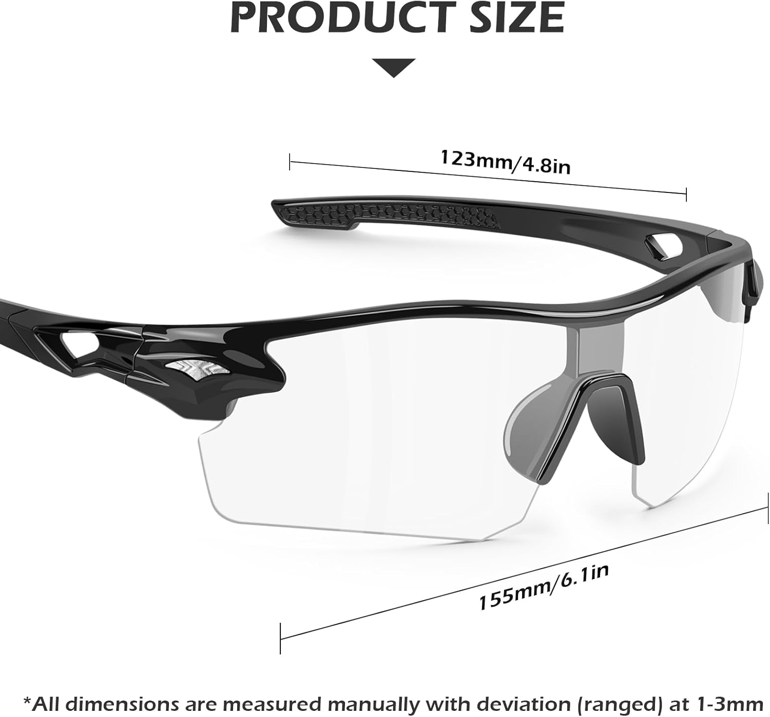 OXG 6 Pack Safety Glasses, Scratch Resistant Wraparound Lenses ANSI Z87.1 Protective Eyewear for Unisex - Image 2