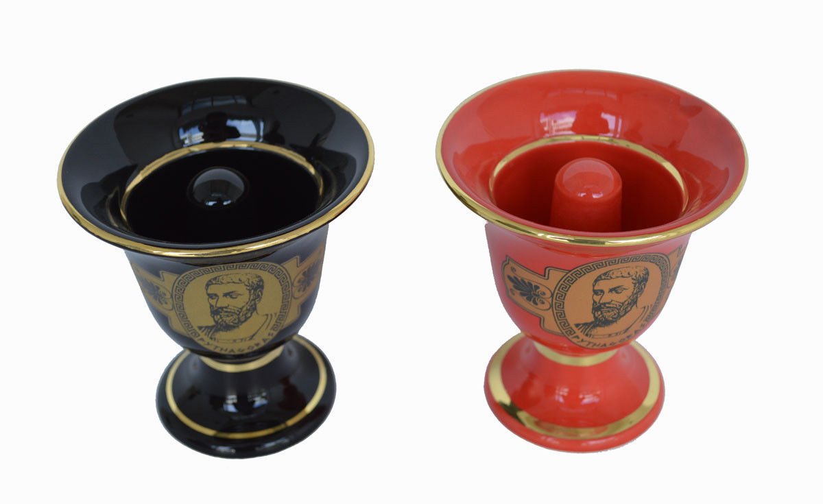 2 pièces Coupe de Pythagore Justice Théorème de Pythagore Grec Grand Mathématicien