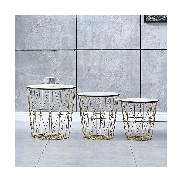 MeJa Round 3-pcs set End Table - Image 5