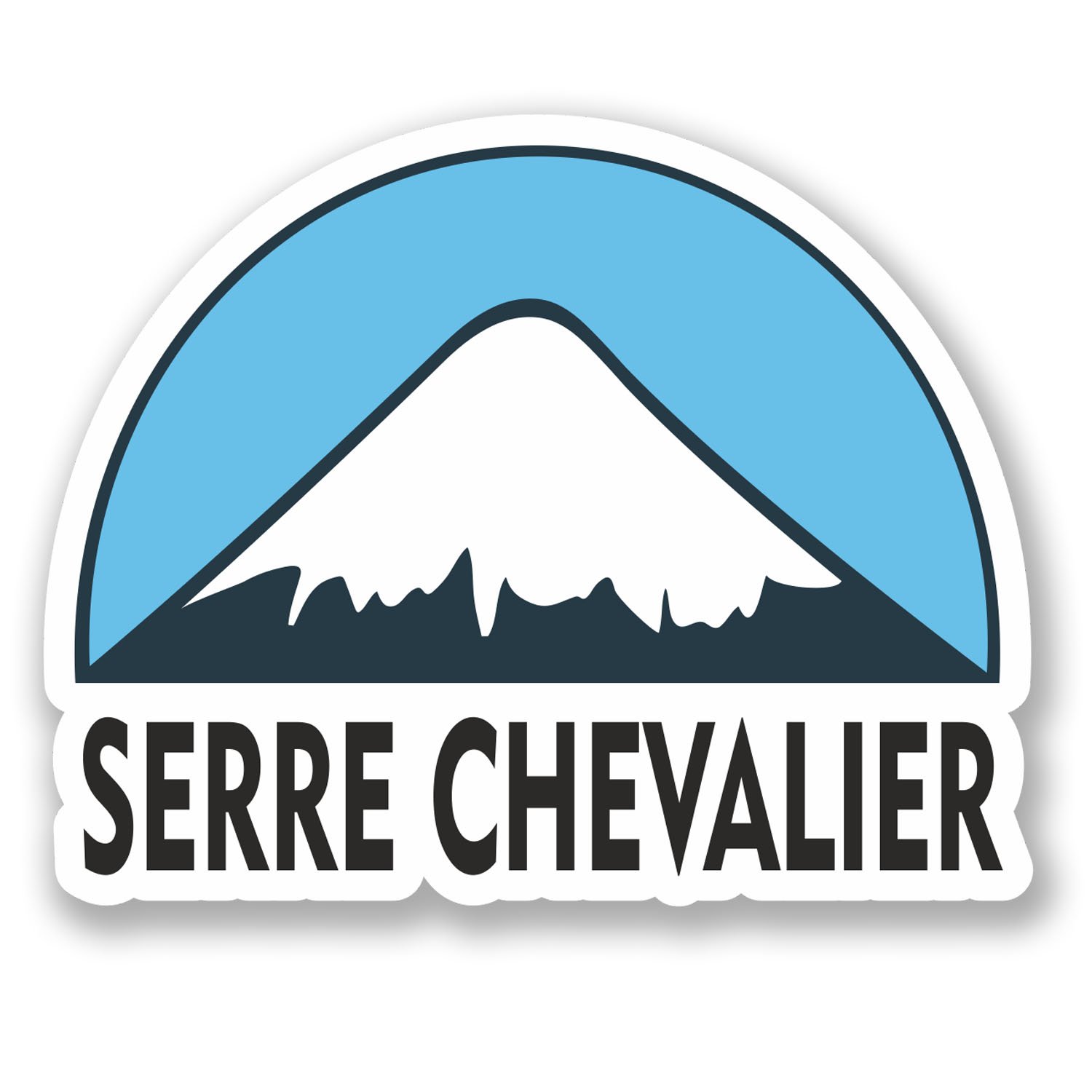 Destinationvinyl Multi 2 X 10Cm Serre Chevalier Ski Snowboard Vinyl Sticker Bike Laptop Luggage #5140 (10Cm Wide X 8Cm Tall)