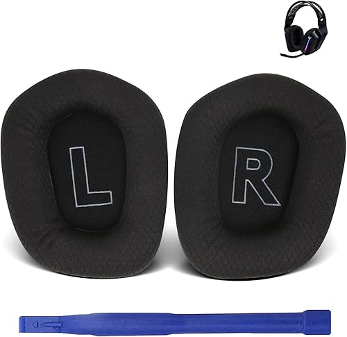 Adhiper Almohadilla de repuesto para auriculares Logitech G733, cómoda y refrescante, almohadillas de gel de enfriamiento, almohadillas de tela de