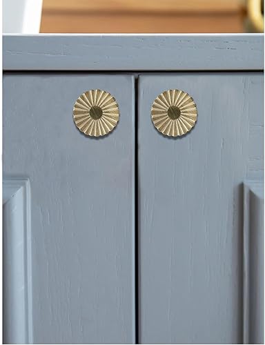 Miniatura 3 de Perilla Home Juego de 6 perillas de gabinete y cajón de madera - Perillas decorativas Siena para cómoda, gabinete de cocina, armario y tiradores de