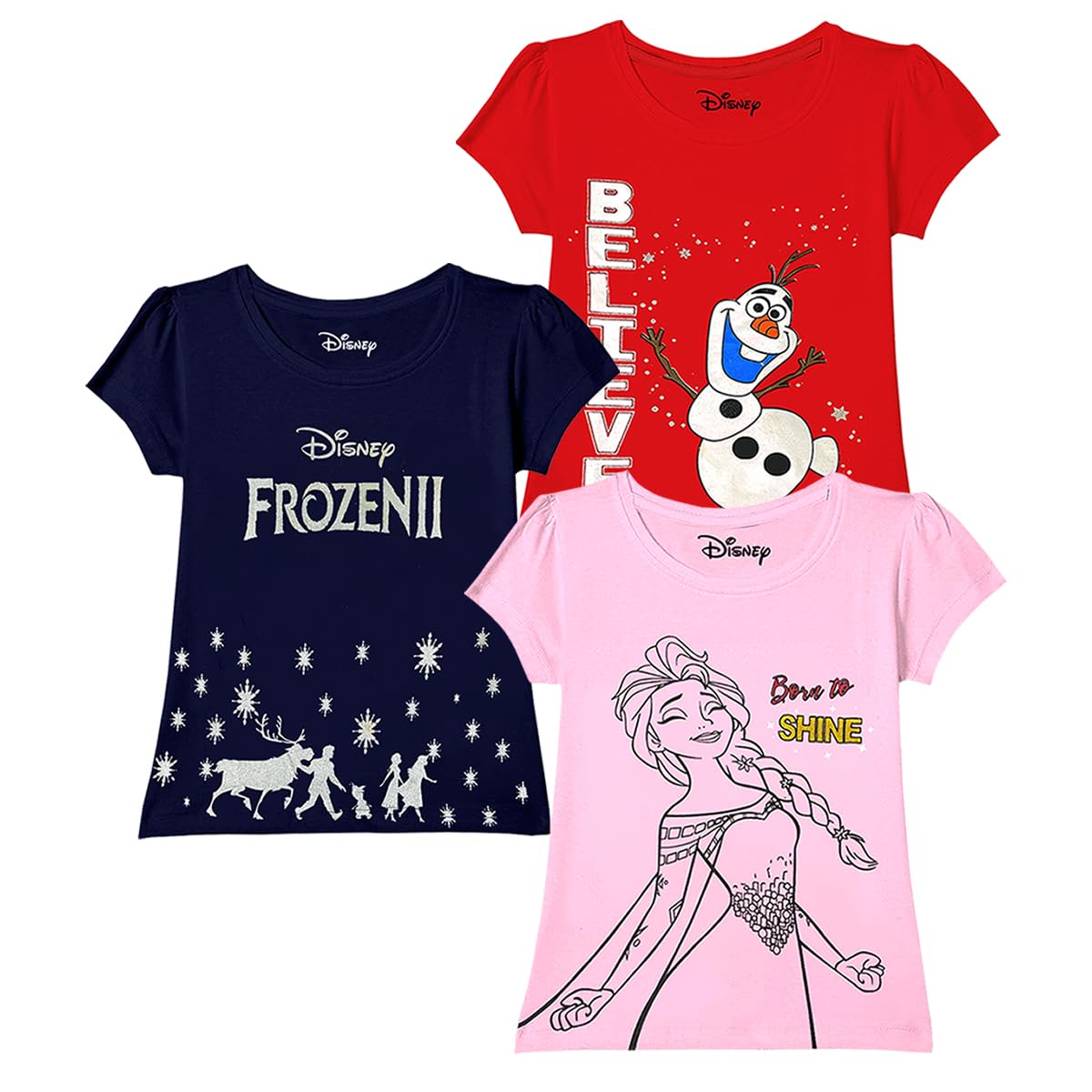Kuchipoo © Disney Girls Half Sleeves Regular Fit Cotton T-Shirt