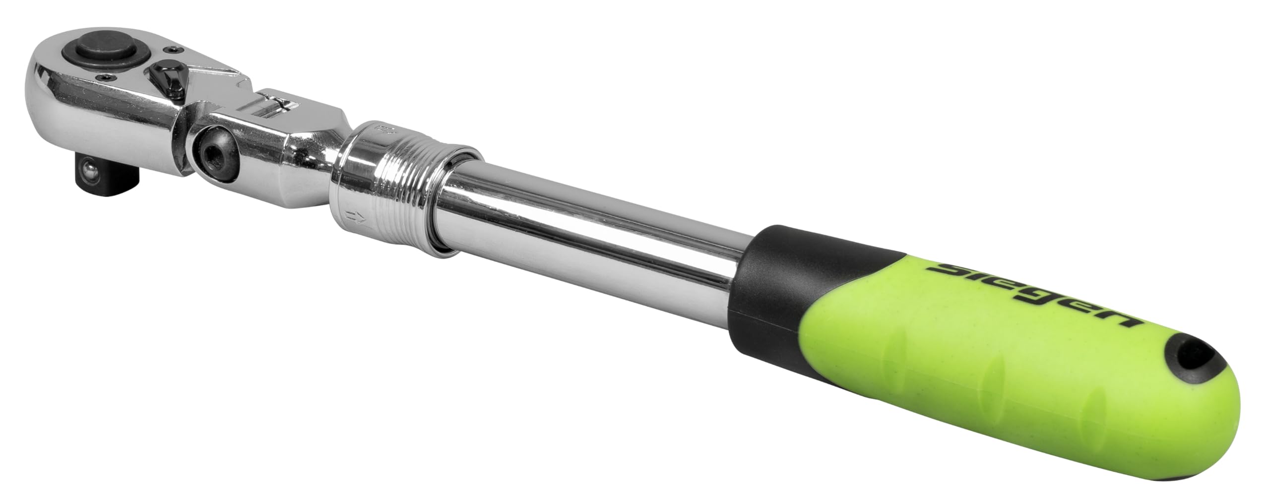 Siegen Extendable Flexi-Head Ratchet Wrench 1/2""Sq Drive - S01296