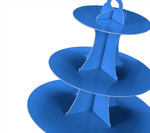 Miniatura 5 de 2 soportes para cupcakes de 3 niveles, soporte para pasteles, torre escalonada para mesas de postres, decoración de fiestas temáticas de cumpleaños,