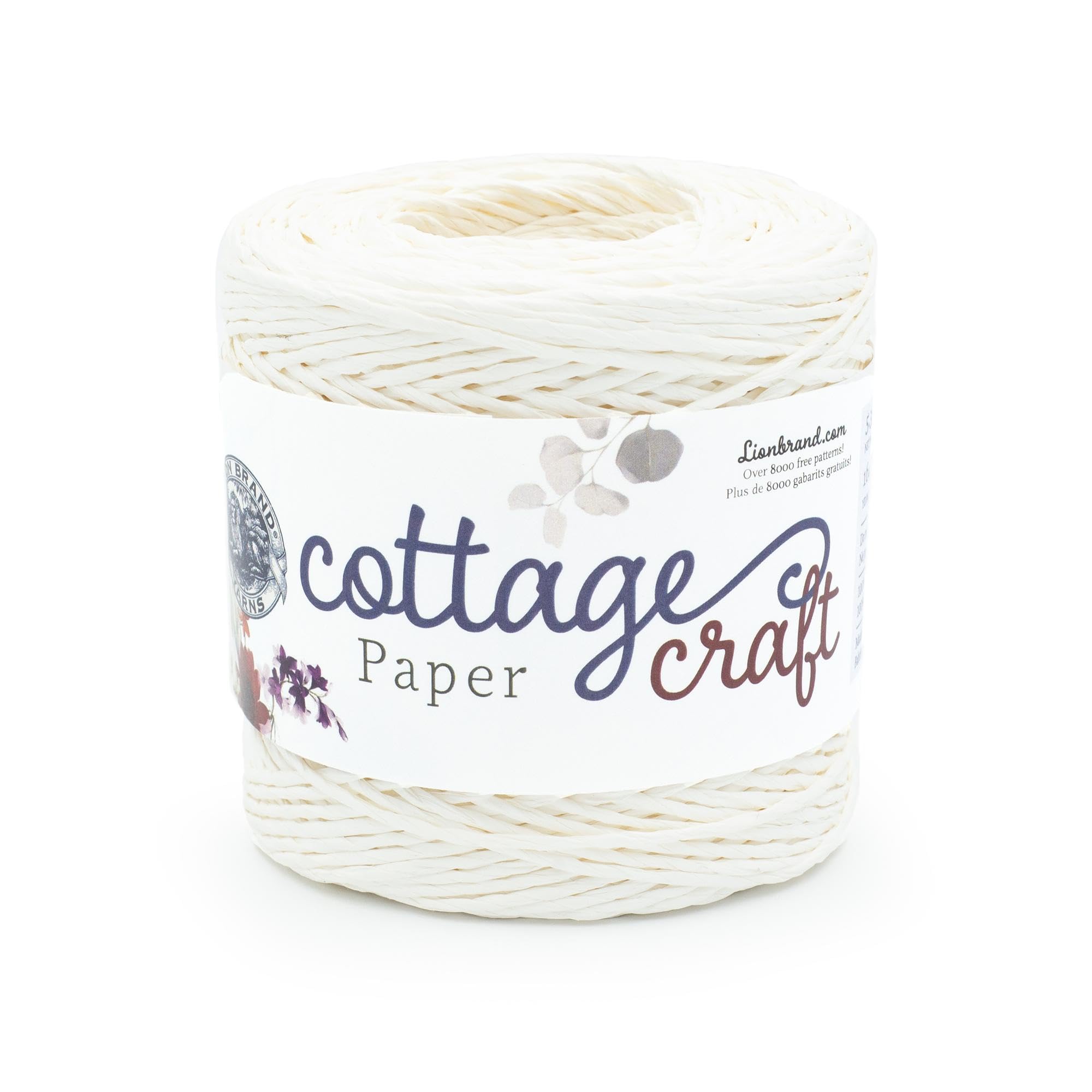 Fil à papier Lion Brand Cottage Craft Blanc pour sac filet de plage