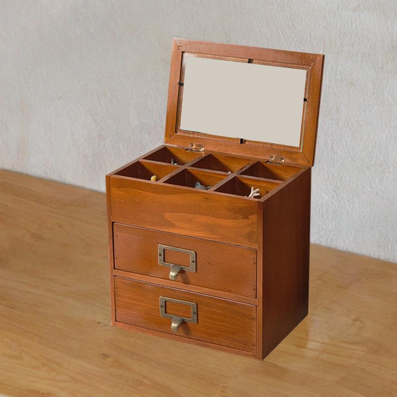 Caja Organizadora Madera Joyas Capacidad