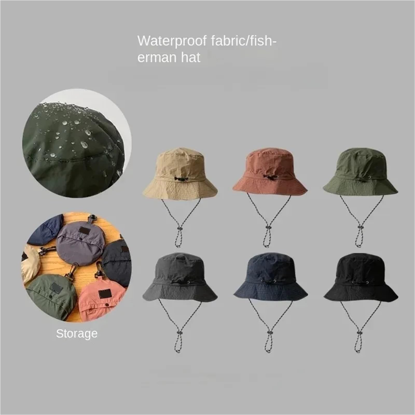 Cappello Da Pescatore Impermeabile Estivo Donna Protezione Solare Campeggio per indossare